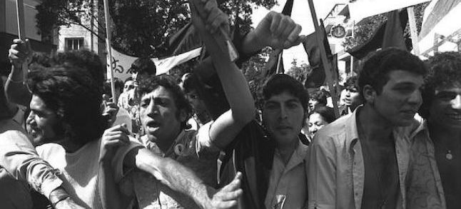 A demonstration of teh Israeli Black Panther movement in the 1970s in Israel. / DR