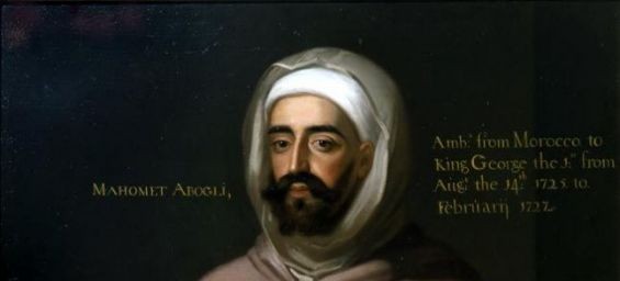 A portrait of Moroccan ambassador Mohammed Ben Ali Abgali by Polish painter Enoch Seeman./Ph. DR