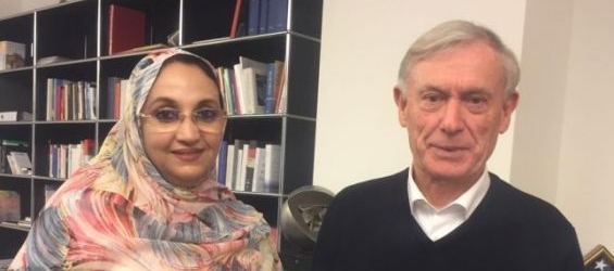 Aminatou Haidar and the former personal envoy for Western Sahara Horst Köhler. / DR