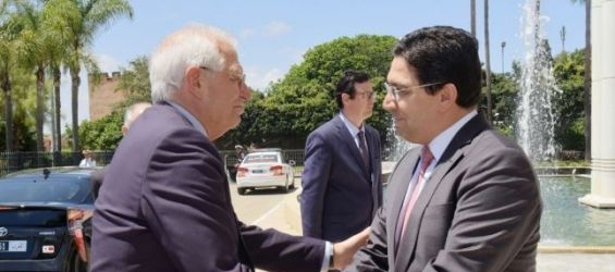 Spanish Foreign Minister Josep Borrel and his Moroccan counterpart Nasser Bourita./Ph. DR