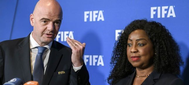 Fatma Samoura, FIFA secretary-general and the FIFA president Gianni Infantino./Ph. DR