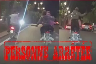 أمن وجدة يوقف شابا ظهر في فيديو وهو يهدد بسلاح أبيض فوق دراجة نارية