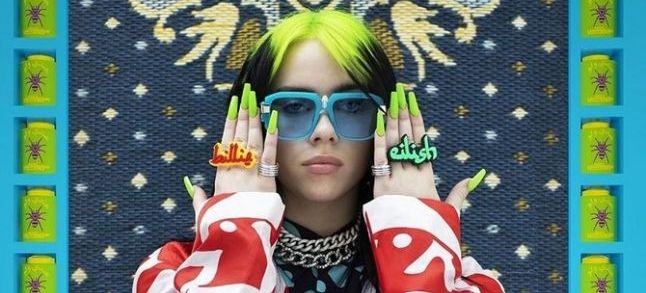 American singer and songwriter Billie Eilish in a photo by Morocco's Hassan Hajjaj. / Ph. Hassan Hajjaj