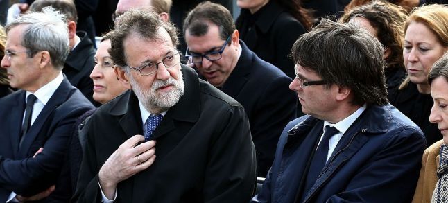 Mariano Rajoy, the Spanish Prime Minister and Carles Puigdemont, president of the government of Catalonia./Ph. DR
