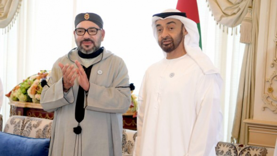 King Mohammed VI and Abu Dhabi Crown Prince Mohammed bin Zayed al-Nahyan. / DR