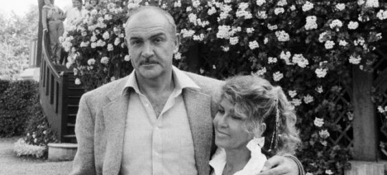 Sean Connery and French-Moroccan wife Micheline Roquebrune. / DR