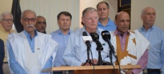 US Senator James Inhofe during a visit to the Tindouf Camps. / DR