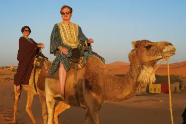 American Comedian Conan O’Brien films new travel series episode in Morocco