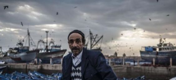 Larbi Babmar, nicknamed «Larbi Mirikan», a Moroccan adventurer. / DR