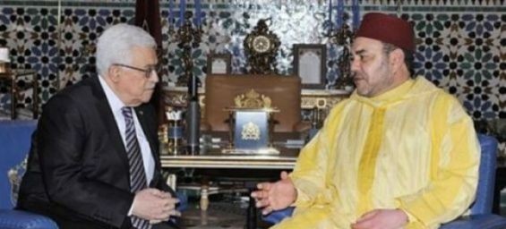 Palestinian President Mahmoud Abbas and King Mohammed VI. / DR