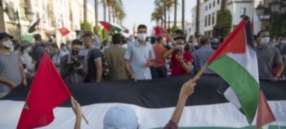 A pro-Palestine protest in Rabat in September 2020. / Ph. Mosa'ab Elshamy - AP