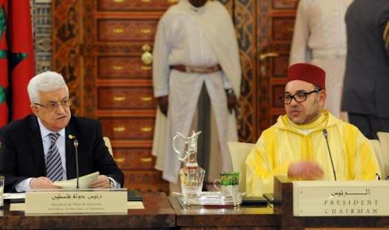 President of Palestinian Authority Mahmoud Abbas and King Mohammed VI. / DR