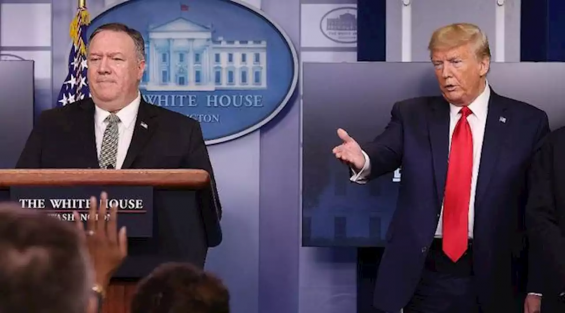 United States Secretary of State Mike Pompeo and President Donald Trump. / DR