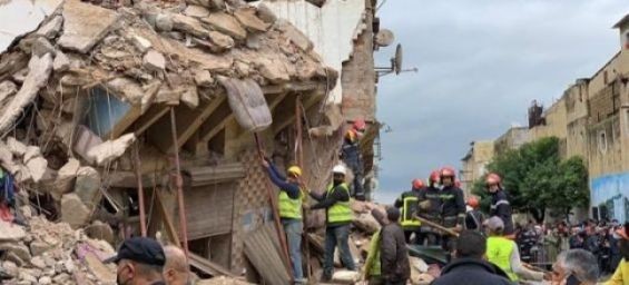 An ancient medina house in Casablanca collapses
