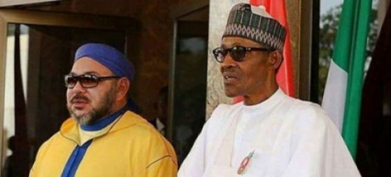 King Mohammed VI and President Muhammadu Buhari. / DR