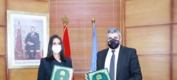 Minister of Tourism Nadia Fettah Alaoui, and the Secretary General of the World Tourism Organization (UNWTO), Zurab Pololikashvili. / DR