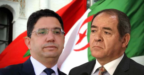 Algerian Foreign Affairs Minister Sabri Boukadoum and Moroccan counterpart Nasser Bourita. / DR
