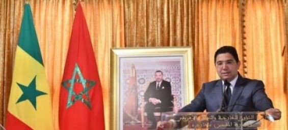 Foreign Affairs Minister Nasser Bourita during the inauguration of a Senegalese consulate in Dakhla. / DR