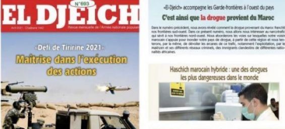 El Djeich, the Algerian army magazine attacks Morocco