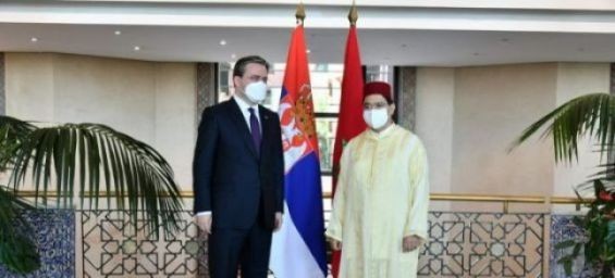 Moroccan Foreign Affairs Minister Nasser Bourita and his Serbian counteroart during a visit to Rabat. / DR
