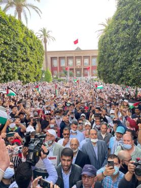 Palestine : Manifestations dans une cinquantaine de villes au Maroc, AWI fortement mobilisé