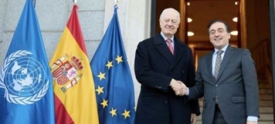 Spanish Minister of Foreign Affairs, Jose Manuel Albares, and the UN Secretary General personal envoy for Western Sahara, Staffan de Mistura. / Ph. X