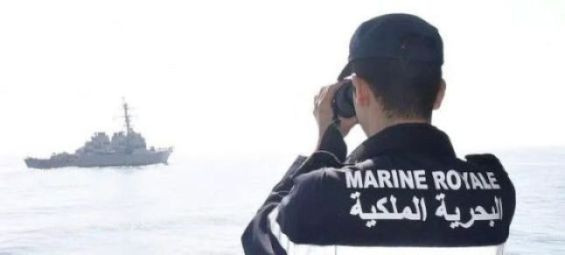 The Morocco Royal Navy rescues 44 irregular migrants