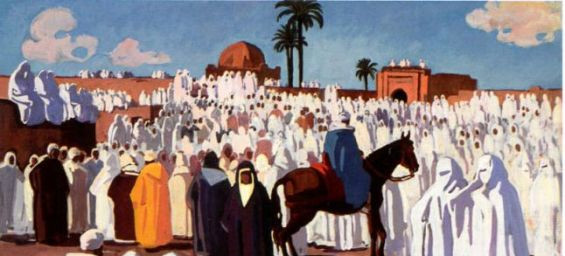 A painting of Algerian artist Azouaou Mammeri. / Ph. DR