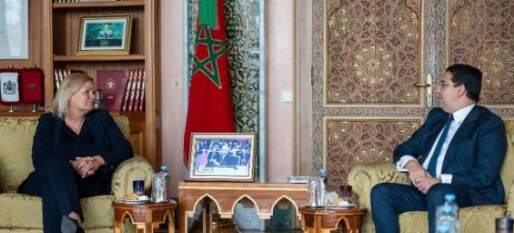 Federal Interior Minister Nancy Faeser during a visit to Morocco last year to prepare the migration agreement. / Ph. dpa