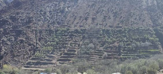 Temporary accommodation set up in Imi Oughlad in Morocco's High Atlas Mountains. / Ph. Eve Branson Foundation