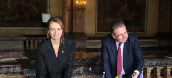 Minister-President of the Brussels Capital Region (BCR) Rudi Vervoort and Secretary of State Ans Persoons. / Ph. Cabinet Ans Persoons