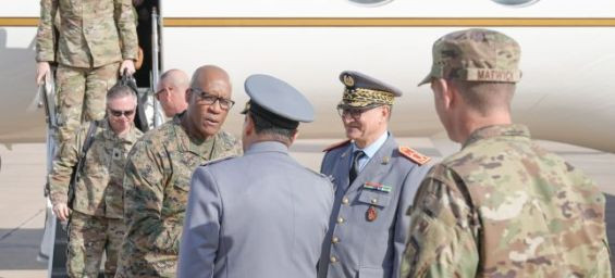 U.S. Marine Corps General Michael Langley, AFRICOM Commander, landed in Morocco on his third visit to the Kingdom. / Ph. US Embassy- X