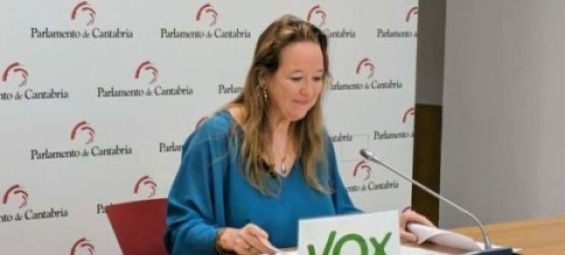 Leticia Díaz, Vox's spokesperson in the Cantabrian parliament. / Ph. DR