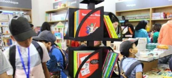 Stand offers book donations for earthquake-stricken children in Morocco book fair
