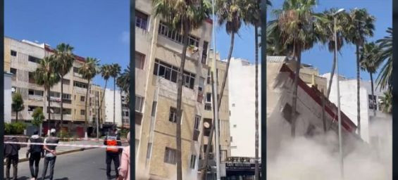 Four-story building collapses in Casablanca. / Ph. SNRT