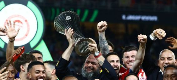 Morocco’s Ayoub El Kaabi secures first European trophy for Olympiacos