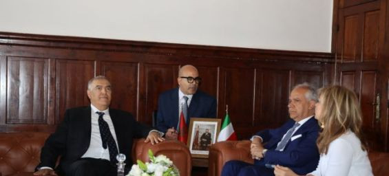 Moroccan Minister of Interior Abdelouafi Laftit and his Italian counterpart Matteo Piantedozzi. / Ph. MAP