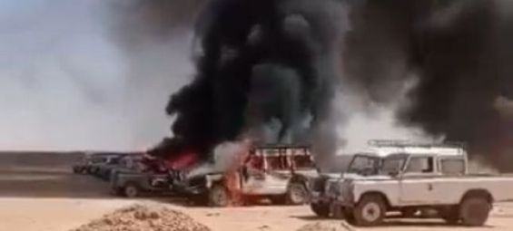 Sahrawi tribe torches Polisario vehicles in Tindouf for justice