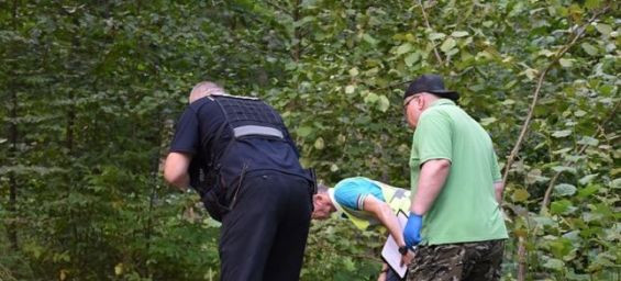 The victim was strangled to death and buried in a forest. / Ph. Kyiv Police Facebook