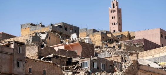 Town of Moulay Brahim, near Marrakech, hit by the September 2023 earthquake. / Ph. Fadel Senna—AFP
