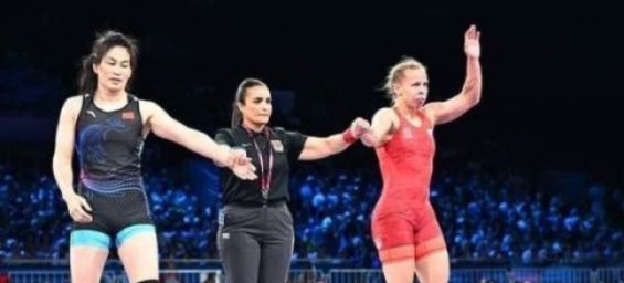 Amal Imani Reklaoui, a former African wrestling champion, to be referee at Paris Olympics. / Ph. DR