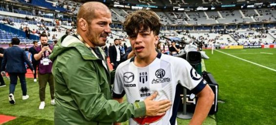 17-year-old rugby player Mehdi Narjissi and his father Jalil Narjissi. / Ph. DR