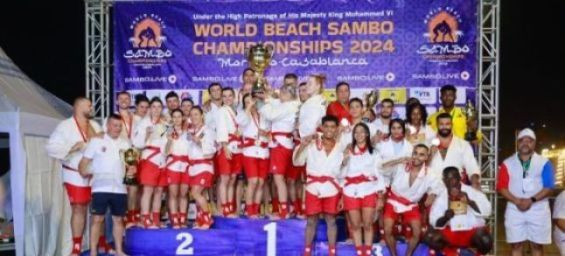 Morocco wins bronze at World Sambo Beach Championships