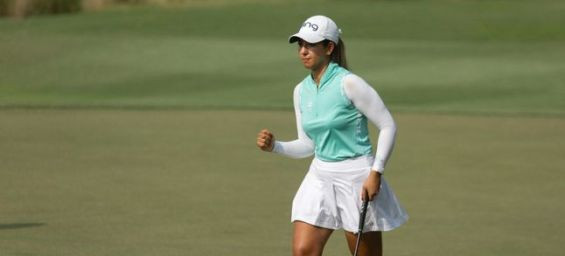 Moroccan golfer Maha Haddioui. / Ph. DR