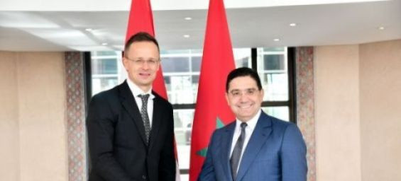 Morocco's Foreign Minister with Hungarian counterpart. / Ph. DR