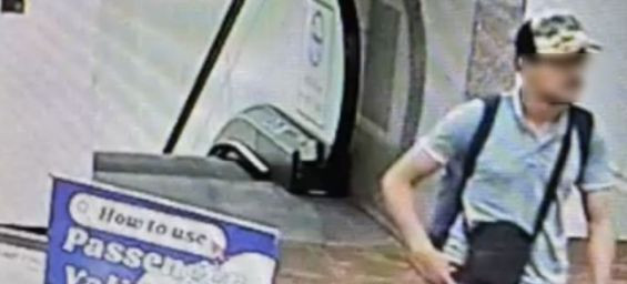 The Moroccan man accused of murdering his girlfriend at her beauty clinic in Chiang Mai, is seen walking at Chiang Mai Airport on Thursday. / Ph. Workpoint News 23