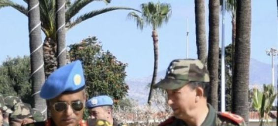 Lieutenant General and FAR Inspector General receives UN Mission Force Commander in Agadir