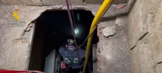 Drug smuggling tunnel between Morocco and Ceuta, 50 meters long with multiple galleries