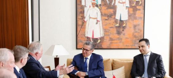 French Senate President Gérard Larcher meets Moroccan PM