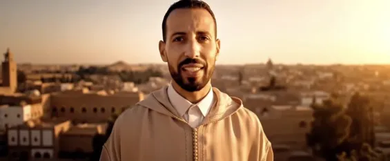 A screenshot of an AI-generated video made by Moroccan photographer and advertisement director Youness Hamiddine. / Ph. Instagram- Youness Hamiddine